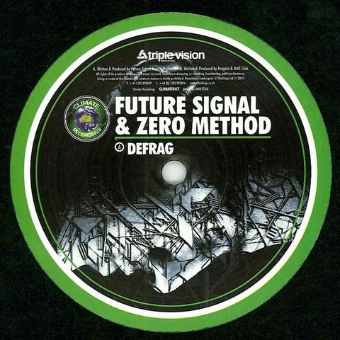 Future Signal, Zero Method, Rregula, NME Click - Defrag / Cigarette Ninjas 12" CLIMATE007 Climate Recordings
