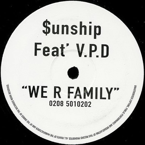 $unship Feat' V.P.D - We R Family 12" Public Demand TP-001