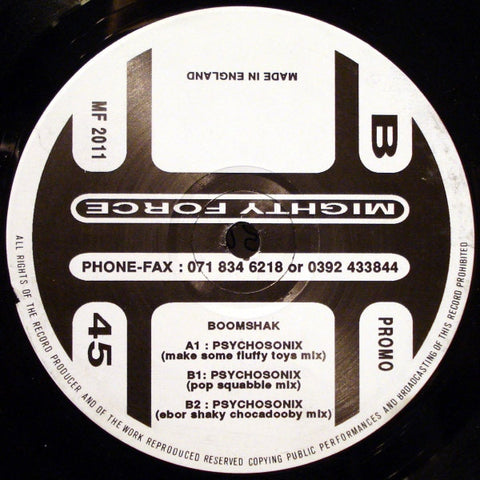 Boomshak - Psychosonix 12" MF2011 Mighty Force