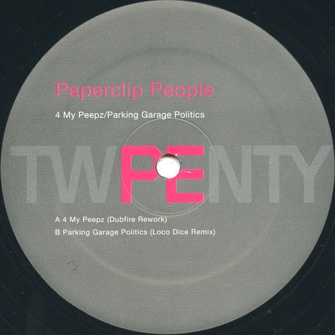 Paperclip People ‎– 4 My Peepz / Parking Garage Politics 12" Planet E ‎– PLE65334-1