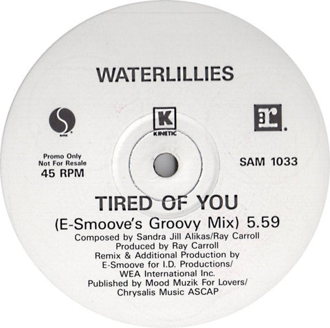 Waterlillies - Tired Of You 12" SAM1033, Sire, Reprise Records, Kinetic