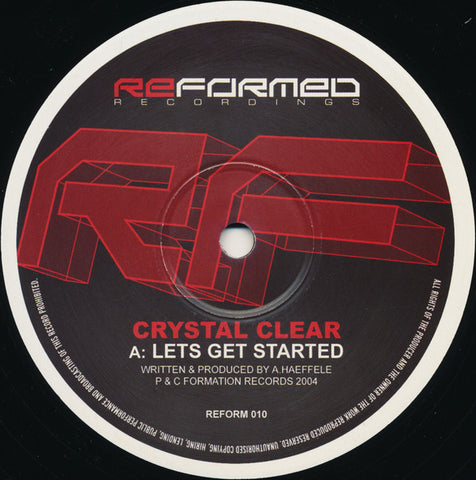 Crystal Clear - Lets Get Started / Original Riddim Reformed Recordings ‎– REFORM 010