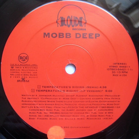 Mobb Deep ‎– Temperature's Rising / Give Up The Goods 12" Loud Records ‎– 07863-64421-1