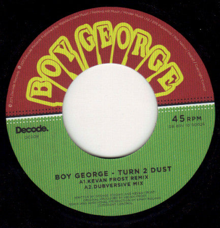 Boy George ‎– Turn 2 Dust Decode ‎– DC008, dcc08