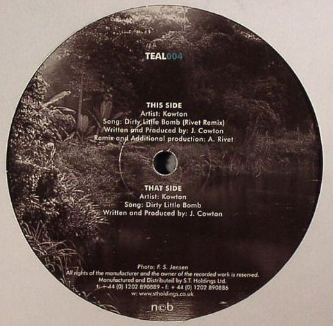Kowton ‎– Dirty Little Bomb Teal Recordings ‎– TEAL004