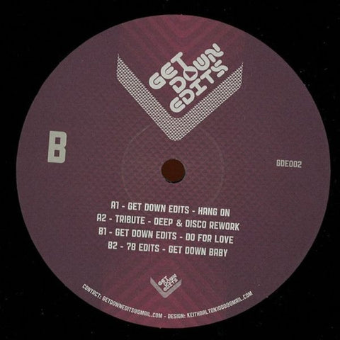 Get Down Edits - Get Down Edits Volume 2 - GDE002 Get Down Edits