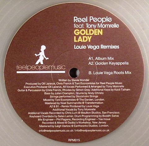 Reel People Feat. Tony Momrelle ‎– Golden Lady (Louie Vega Remixes) - Reel People Music ‎– RPM015