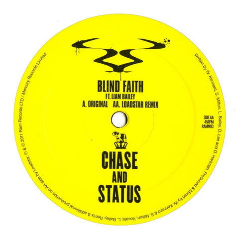 Chase And Status, Liam Bailey - Blind Faith REPRESS RAMM93 RAM Records, Vertigo