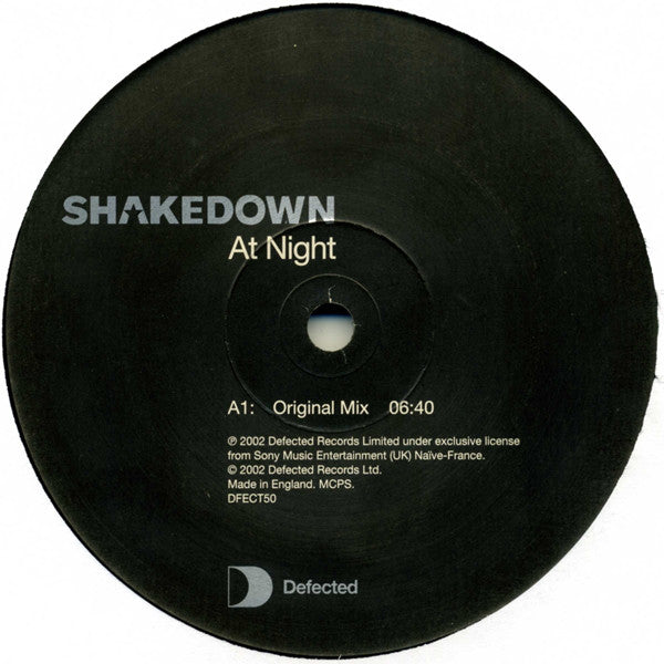 Shakedown ‎– At Night - Defected ‎– DFECT50