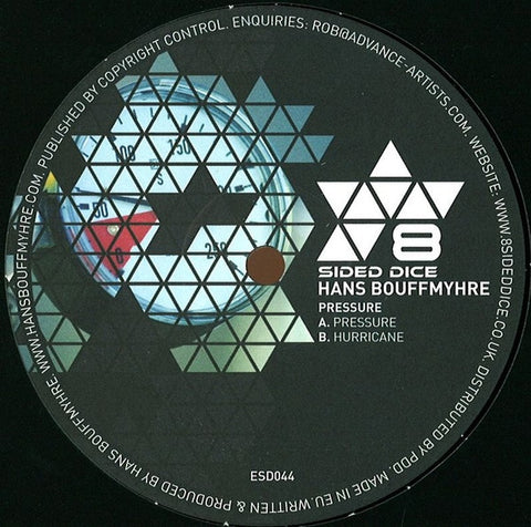 Hans Bouffmyhre - Pressure 12" ESD004 8 Sided Dice Recordings