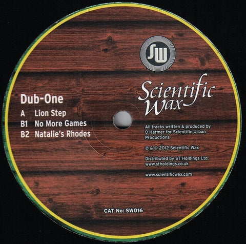 Dub-One - Lion Step / No More Games / Natalie's Rhodes 12" SW016 Scientific Wax