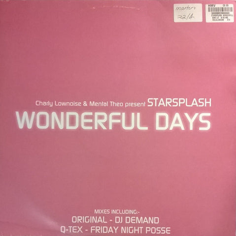 Charly Lownoise & Mental Theo Present Starsplash - Wonderful Days - All Around The World - 12DJGLOBE268