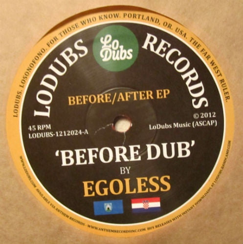 Egoless - Before/After EP 12" RED LODUBS1212024 Lo Dubs