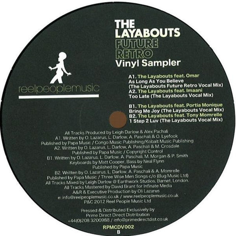 The Layabouts - Future Retro Vinyl Sampler 12" RPMCDV002 Reel People Music