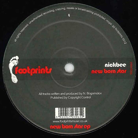 Nickbee / Proktah ‎– New Born Star EP Footprints ‎– PRINT006