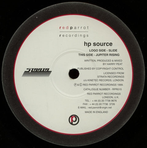 HP Source - Slide 12" RPR015 Red Parrot Recordings
