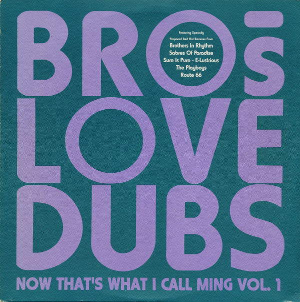 Bro's Love Dubs ‎– Now That's What I Call Ming Volume 1 - Stress Records ‎– STRS LP 1