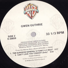 Gwen Guthrie - Can't Love You Tonight 12" 020859, 9208590 Warner Bros Records