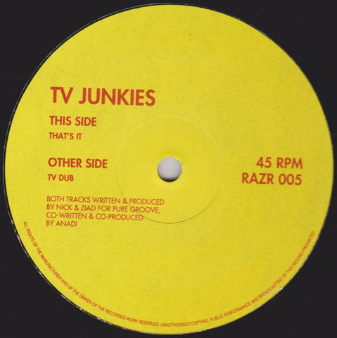 TV Junkies – That's It Razor Records – RAZR005