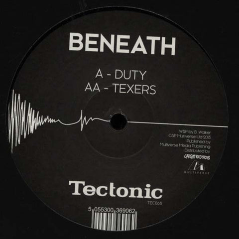 Beneath ‎– Duty / Texers 12" Tectonic ‎– TEC068