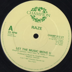 Raze - Let The Music Move U 12" CHAMPX1227 Champion