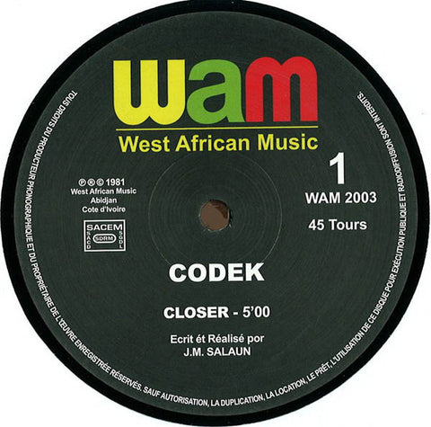 Codek – Closer / Tam Tam West African Music (WAM) WAM 2003