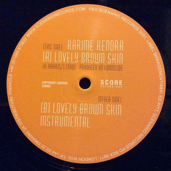 Karime Kendra, Landslide - Lovely Brown Skin 12" SCR001 Score
