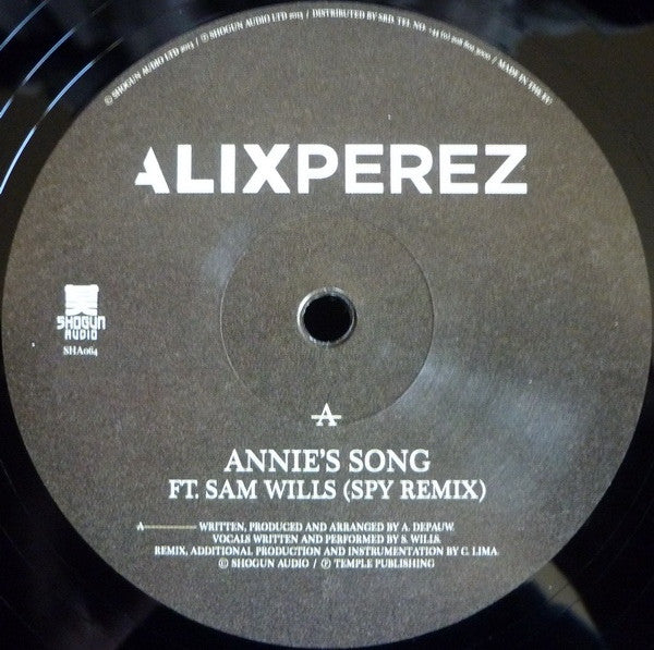 Alix Perez ‎– Annie's Song (SPY Remix) / We Could Have Been 12" Shogun Audio ‎– SHA064