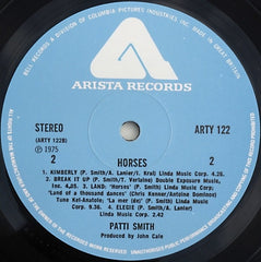 Patti Smith - Horses 12" Arista ARTY122