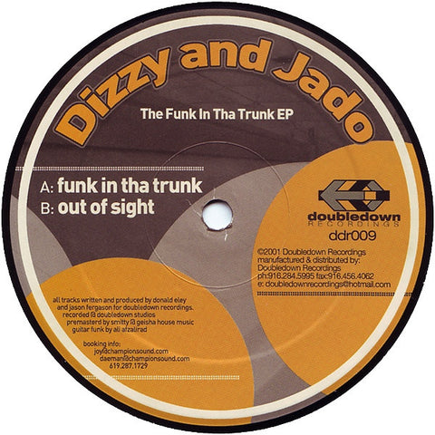 Dizzy And Jado - The Funk In Tha Trunk EP 12" DDR009 Doubledown Recordings
