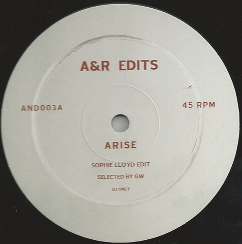 Herb Alpert / Mel Sheppard ‎– Arise / Love Making Love 2 U - A&R Edits ‎– AND003