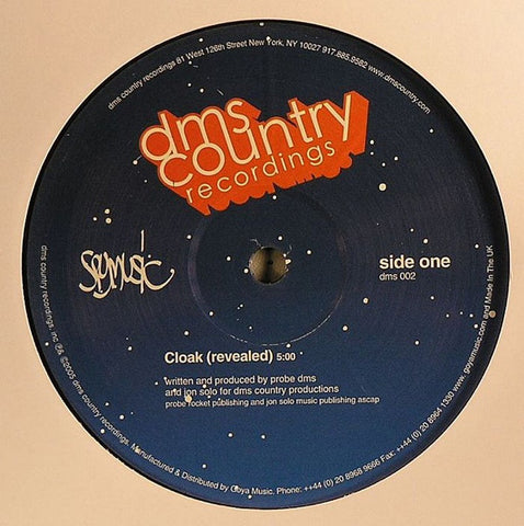 Spy music - Cloak (Revealed) / Aerodescent 12" DMS002 DMS Country Recordings