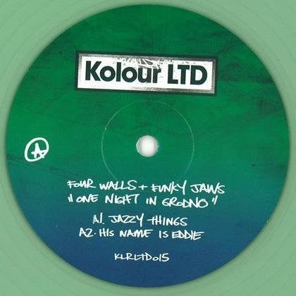 Four Walls + Funkyjaws ‎– One Night In Grodno 12" Pale Green Kolour LTD ‎– KLRLTD015