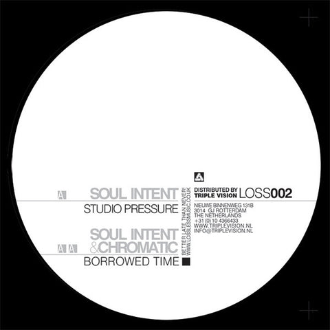 Soul Intent - Studio Pressure 12" LOSS002 Lossless Music