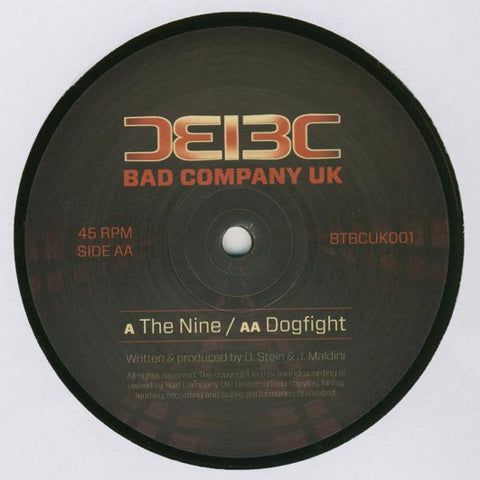 Bad Company UK - The Nine / Dogfight 12" Bad Taste Recordings ‎– BTBCUK001