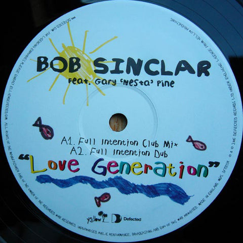 Bob Sinclar - Love Generation (Remixes) Defected ‎– DFTD111R