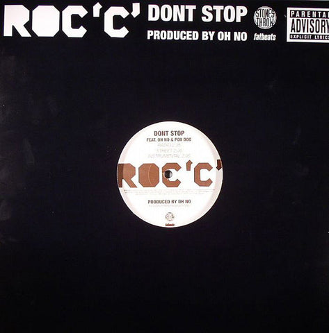 Roc 'C' ‎– Don't Stop Stones Throw Records ‎– STH2122