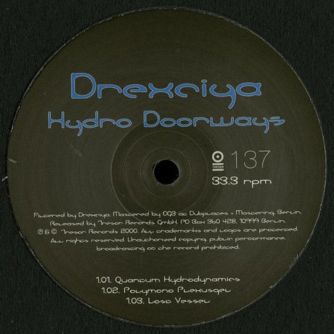 Drexciya ‎– Hydro Doorways Tresor ‎– Tresor137