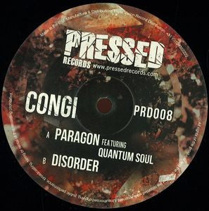 Congi ‎– Paragon / Disorder 12" Pressed Records ‎– PRD008
