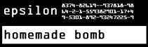 Epsilon - Homemade Bomb: Take A Gun To School Edition (CD) Killing Sheep Records KSCD1