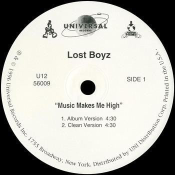 Lost Boyz ‎– Music Makes Me High Label: Universal Records ‎– U12 56009