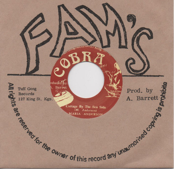 Maria Anderson ‎– Cottage By The Sea Side - Fam's ‎– none