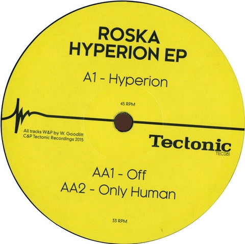 Roska - Hyperion EP 12" TEC081 Tectonic