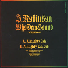 J Robinson - Almighty Jah WHODEM007 WhoDemSound