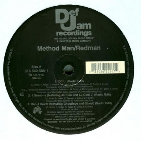 Method Man / Redman YOU / 4 Seasons / Run 4 Cover Def Jam Recordings ‎– 3145625861