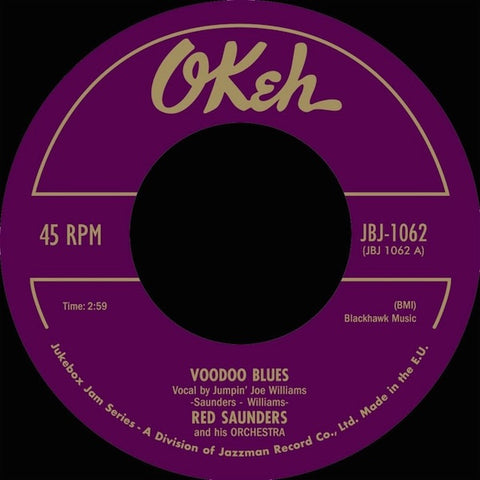Red Saunders And His Orchestra / The Royals ‎– Voodoo Blues / Gas Happy Mama 7": Jukebox Jam Series ‎– JBJ-1062