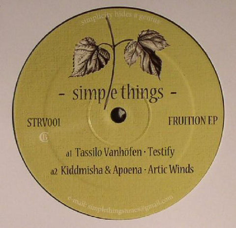 Various – Fruition EP SIMPLE THINGS – STRV001