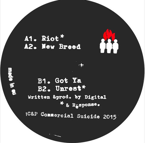 Digital & Response - Riot EP 12” SUICIDE085 Commercial Suicide