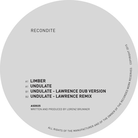 Recondite - Limber / Undulate - ASD025 Acid Test