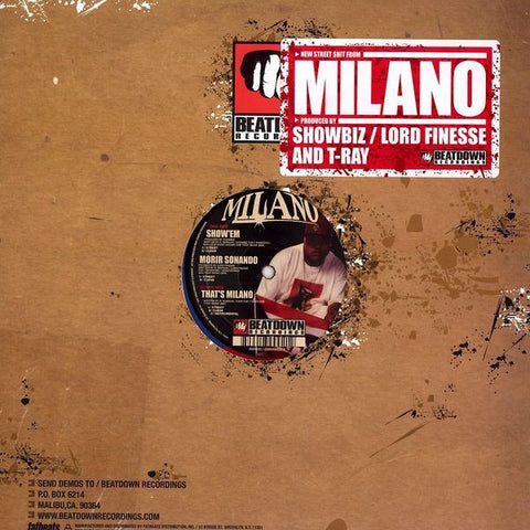 Milano - Show 'Em / Morir Sonando / That's Milano 12" BDR002 Beatdown Recordings